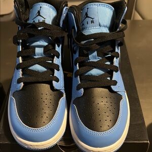 Kids' Black and Blue Sneakers